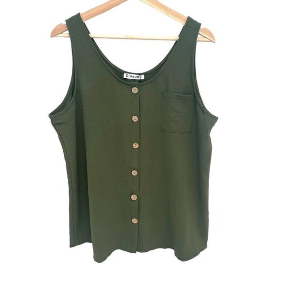 Diosun Button Tank NWT - Picture 1 of 5